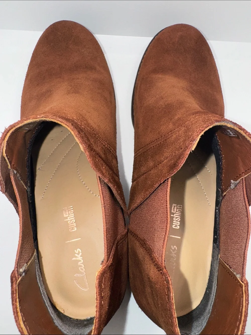 Clarks Demi Beat Brown Suede Ankle Boots Bootie Women’s 8